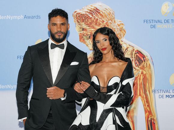 Ricky Whittle et Shy'm lors de la cérémonie de clôture de la 64ème édition du Festival de télévision de Monte-Carlo au Grimaldi Forum à Monaco, le 17 juin 2025. © Claudia Albuquerque/Bestimage