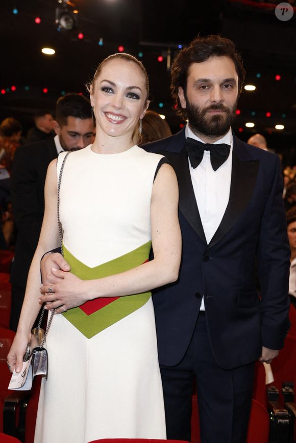 Pio Marmaï et Charlotte Ranson - 47ème édition de la cérémonie des César à l'Olympia à Paris le 25 février 2022.
© Borde / Jacovides / Bestimage