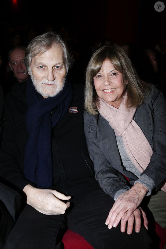 Jean-Jacques Debout et sa femme Chantal Goya - A l'occasion de la diffusion du premier long métrage "Tout peut Arriver" de Philippe Labro sur D8 le dimanche 22 février 2015, D8 a organisé une projection privée au cinéma Mac Mahon, à Paris le 3 février 2015.