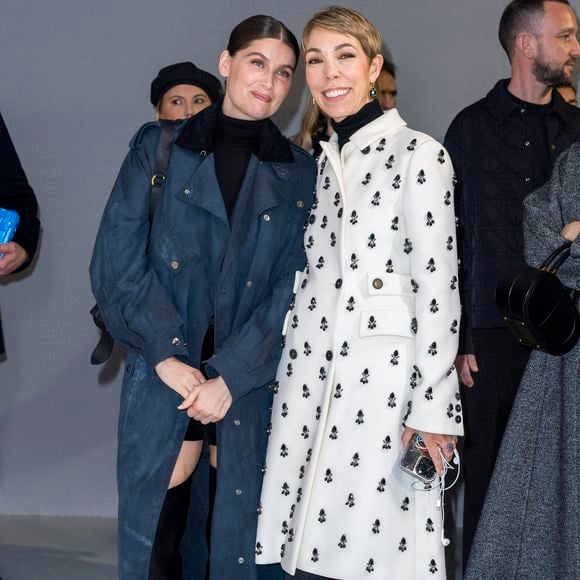 Laetitia Casta et Mathilde Favier - Greeting du défilé Christian Dior au Musée Rodin pour la Collection Haute Couture Printemps/Eté 2025 lors de la Fashion Week de Paris (PFW), France,le 27 janvier 2025. © Olivier Borde/Bestimage