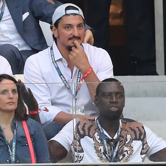 Omar Sy et sa femme Hélène assistent à la demi-finale de l'Euro 2016 Allemagne-France au stade Vélodrome à Marseille, France, le 7 juillet 2016. © Cyril Moreau/Bestimage