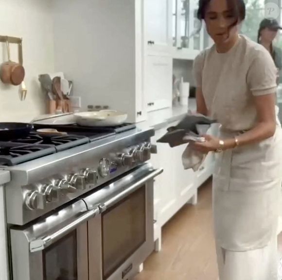 Meghan Markle dévoile les coulisses de sa série sur Netflix, le 27 février 2025
© JLPPA/ Bestimage
