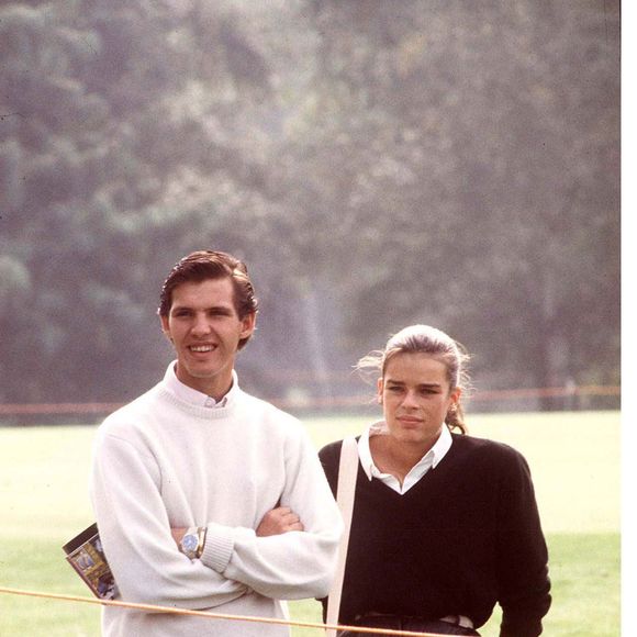 Stéphanie de Monaco et Paul Belmondo le 31 octobre 1983. Photo Bestimage