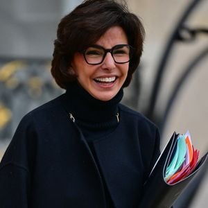 Rachida Dati, ministre de la Culture, à la sortie du Conseil des ministres au palais de l'Elysée à Paris. © Christian Liewig / Bestimage
