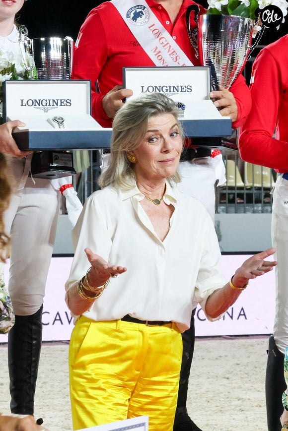 La princesse Caroline de Hanovre a assisté à la Monaco Longines Pro Am Cup au profit de l' AMADE à Monaco, le 3 juillet 2024.  © Claudia Albuquerque/Bestimage