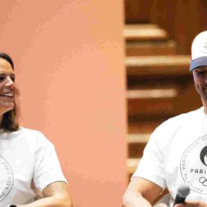Parrains des Relais de la Flamme Olympique
Laure Manaudou - Florent Manaudou - Dévoilement du parcours du relais de la flamme des Jeux Olympiques de Paris 2024 dans la grand amphitheatre de la Sorbonne à Paris le 23 juin 2023.