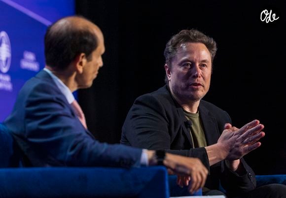 Elon Musk, cofondateur de Tesla et SpaceX et propriétaire de X Holdings Corp., s'entretient avec Michael Milken lors de la Conférence mondiale du Milken Institute, le lundi 6 mai 2024, qui s'est tenue à l'hôtel Beverly Hilton, à Beverly Hills, en Californie. 

© PI via ZUMA Press Wire
