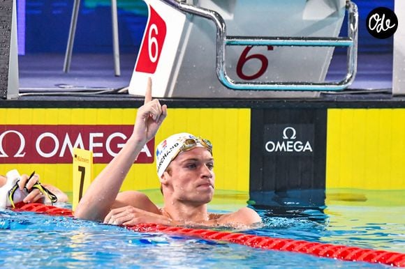 Leon Marchand (FRA) - Championnats d'Europe de natation au Centre aquatique olympique à Saint-Denis le 16 août 2026.
© Baptiste Autissier / PsnewZ / Bestimage