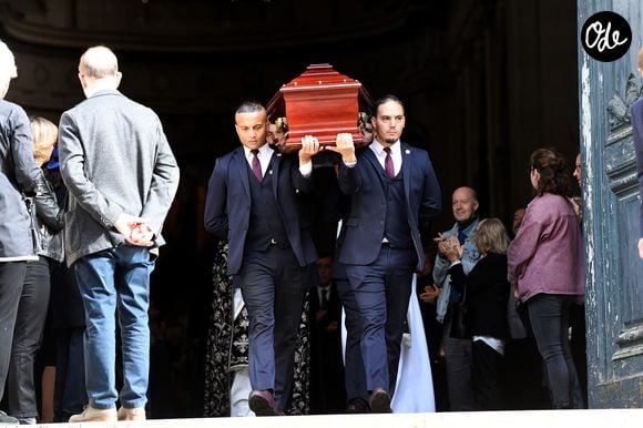 Exclusif - Obsèques d'Arnaud Denis en l'Eglise Saint Roch à Paris, le 1er octobre 2026.