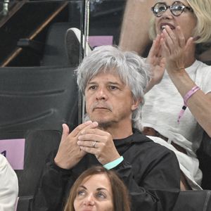 Nicola Sirkis - Les célébrités assistent aux épreuves de gymnastique lors des Jeux Olympiques de Paris2024 (JO), le 5 août 2024.
© Jacovides-Perusseau / Bestimage