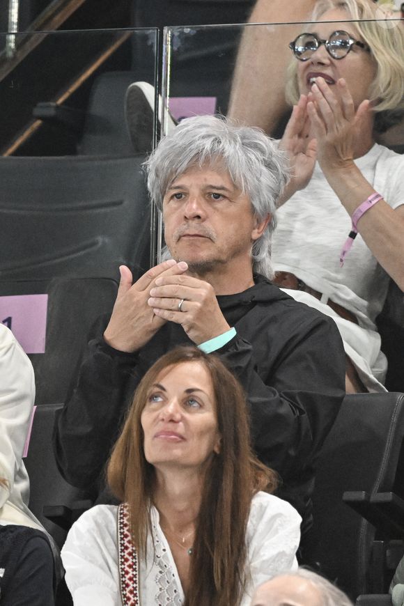 Nicola Sirkis - Les célébrités assistent aux épreuves de gymnastique lors des Jeux Olympiques de Paris2024 (JO), le 5 août 2024.
© Jacovides-Perusseau / Bestimage