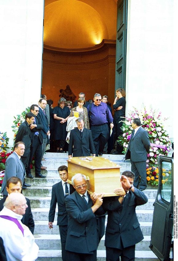 Obsèques de Philippe Léotard à Paris en 2001. (AGENCE / BESTIMAGE).