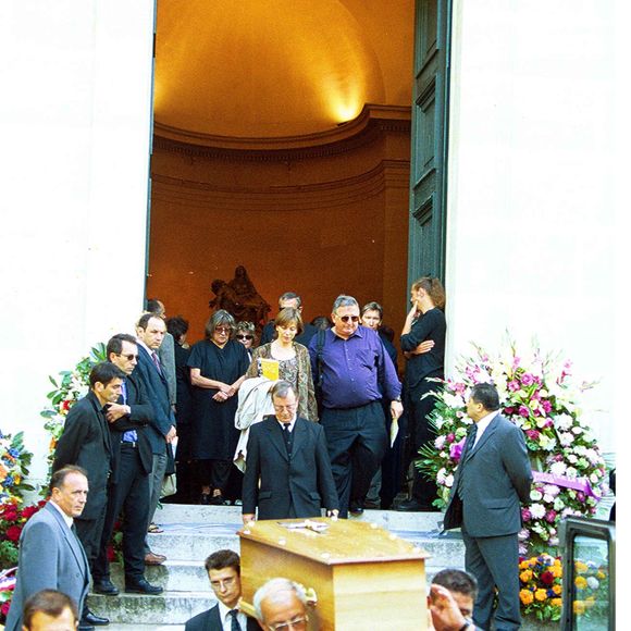 Obsèques de Philippe Léotard à Paris en 2001. (AGENCE / BESTIMAGE).