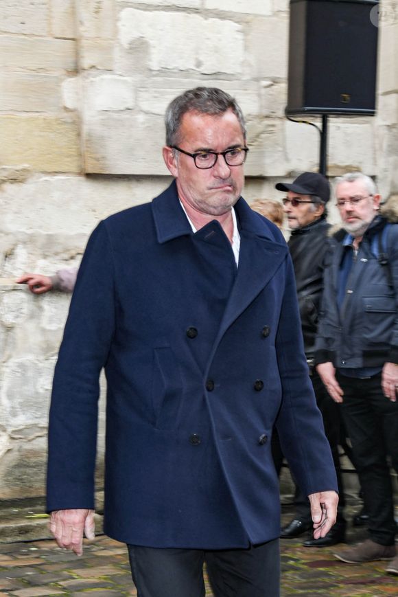 Christophe Dechavanne - Obsèques de Dick Rivers en l’église Saint-Pierre de Montmartre à Paris le 2 mai 2019.