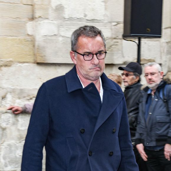 Christophe Dechavanne - Obsèques de Dick Rivers en l’église Saint-Pierre de Montmartre à Paris le 2 mai 2019.