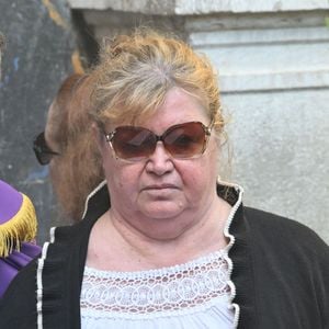 Violette Petrucciani (mère de Loana) - Obsèques de Loana Petrucciani dans la cathédrale Sainte-Réparate à Nice le 10 avril 2026. L'ancienne star de téléréalité a été retrouvée morte dans son appartement niçois par les autorités, le 25 mars dernier. © Bruno Bebert/Bestimage
