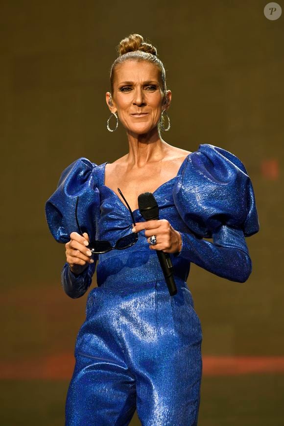 Céline Dion en concert à l'occasion du festival d'été Barclaycard British dans Hyde Park à Londres, le 5 juillet 2019. AGENCE / BESTIMAGE