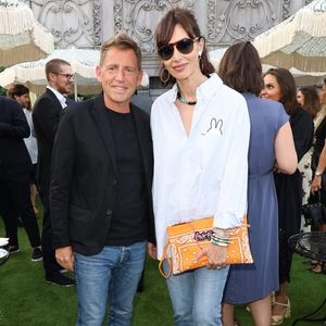 Exclusif - Daniel Riolo et Géraldine Maillet -  Inauguration du Rooftop "Le Marta - Jardin suspendu" au sommet de l'hôtel Barrière Fouquet's à Paris le 26 juin 2024.  © Coadic Guirec / Bestimage