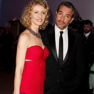 Alexandra Lamy et Jean Dujardin lors du dîner du 65e anniversaire du Festival de Cannes le 20 mai 2012 / BORDE-MOREAU / BESTIMAGE