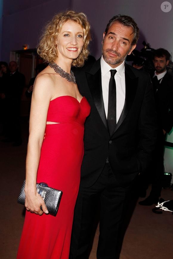 Alexandra Lamy et Jean Dujardin lors du dîner du 65e anniversaire du Festival de Cannes le 20 mai 2012 / BORDE-MOREAU / BESTIMAGE