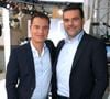 Exclusif - Laurent Luyat et Matthieu Lartot - Plateau de France Télévisions lors des Internationaux de France de Tennis de Roland Garros 2024, le 27 mai 2024. © Bertrand Rindoff / Bestimage