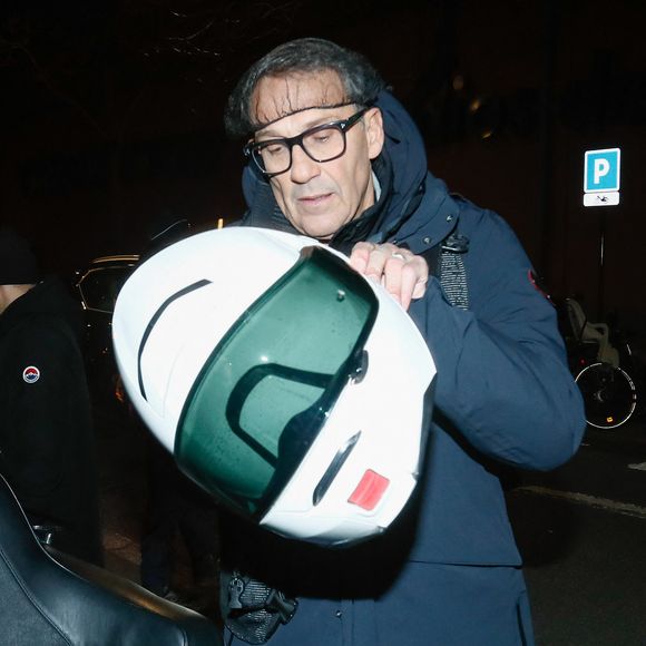 Exclusif - Julien Courbet - Arrivées pour la dernière émission de TPMP sur C8 à Canal Factory à Boulogne-Billancourt, le 27 février 2025. © Christophe Clovis / Bestimage