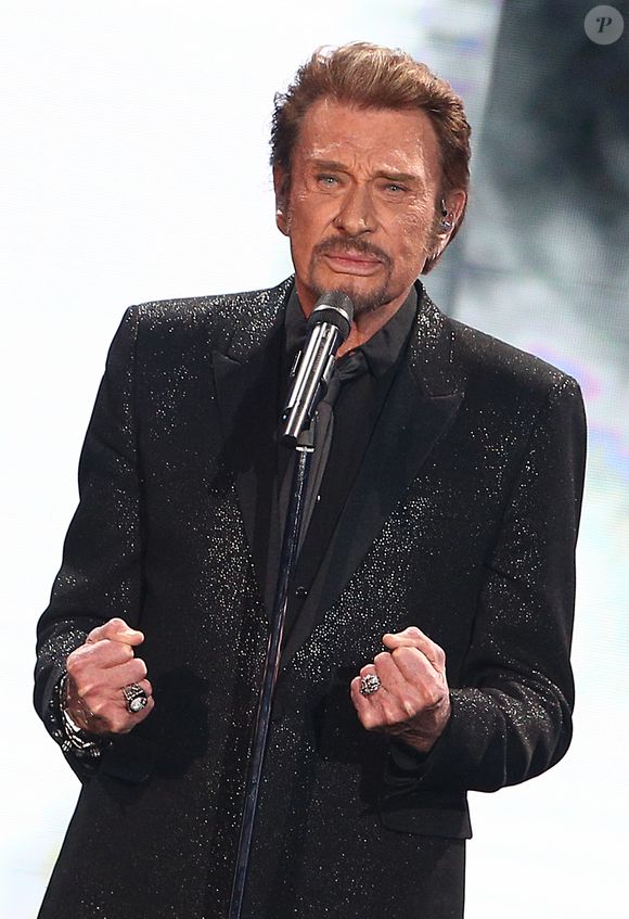 Exclusif - Johnny Hallyday - Enregistrement de l'émission Spécial Johnny Hallyday, "Johnny, la soirée événement", qui sera diffusée sur TF1 en prime-time le 20 décembre. 
JACOVIDES-MOREAU / BESTIMAGE