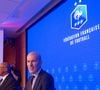 Ce dernier est un habitué du sport de haut niveau, puisqu'il a déjà exercé ses talents auprès des footballeurs du Benfica Lisbonne et des basketteurs de Nanterre.

L'ancien international français de football Zinédine Zidane (à droite) s'exprime aux côtés du président de la Fédération française de football, Philippe Diallo (à gauche), lors d'une conférence de presse visant à le présenter comme le nouveau sélectionneur de l'équipe de France, au siège de la Fédération française de football (FFF) à Paris, le 28 juillet 2026. © Baptiste Autissier/PsnewZ/Bestimage
