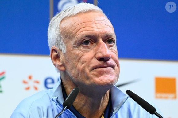 Didier Deschamps lors d'une conférence de presse à Clairefontaine le 18 mars 2024. © Federico Pestellini/Panoramic/Bestimage