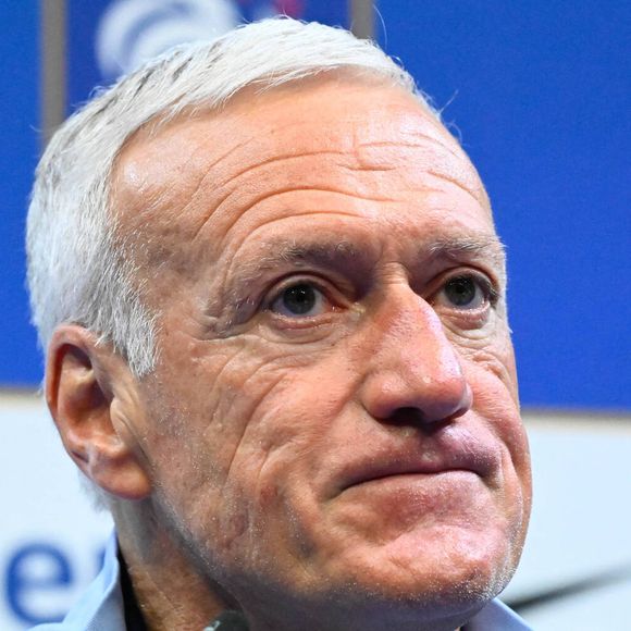 Didier Deschamps lors d'une conférence de presse à Clairefontaine le 18 mars 2024. © Federico Pestellini/Panoramic/Bestimage