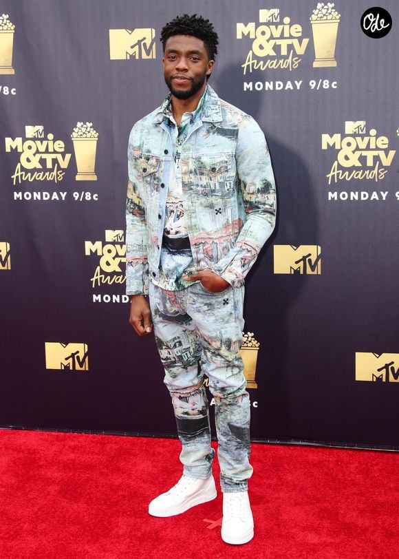 Chadwick Boseman - Les célébrités posent lors du photocall de la soirée des "MTV Movie And TV Awards" à Santa Monica le 16 juin 2018.
Crédit : Backgrid USA / Bestimage