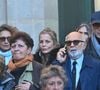 Gérard Jugnot, Thierry Lhermitte, quittant la cérémonie des funérailles de l'acteur français Michel Blanc à l'église Saint Eustache à Paris, France, le 10 octobre 2024. Il est décédé le 4 octobre à la suite d'une crise cardiaque consécutive à un choc anaphylactique. Michel Blanc était connu pour son rôle du célibataire maladroit Jean-Claude Dusse dans le film "Les Bronzés" de 1978. Photo par Franck Castel/ABACAPRESS.COM