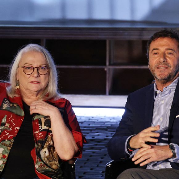 Josiane Balasko lors de l'enregistrement de l'émission "Animaux Stars", présentée par Bernard Montiel et diffusée le 3 mai 2025 sur la chaîne Animaux. Paris, le 17 février 2025.
© Denis Guigenbourg / Bestimage