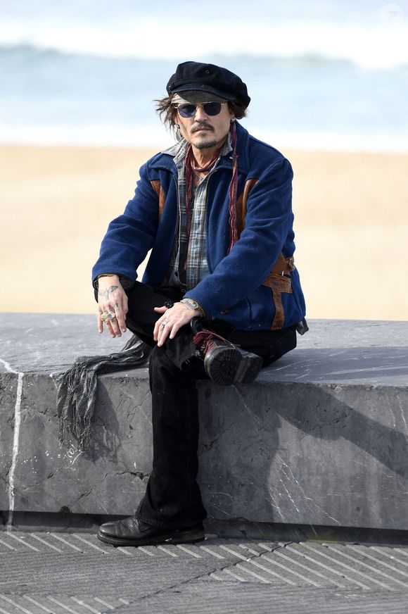 Photocall avec Johnny Depp pour la remise de son prix Donostia lors du 69ème festival international du film de San Sebastian (Saint Sebastien) le 22 septembre 2021.
Crédit : Action Press / Bestimage