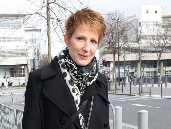 Natacha Polony quitte les studios de RMC à Paris, France, le 5 février 2021. © Panoramic/Bestimage