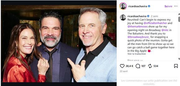 Publication Ricardo Achavira sur Instagram