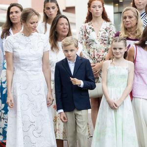 La famille princière de Monaco lors du traditionnel Pique Nique des Monégasques "U Cavagnetu" dans le Parc Princesse Antoinette à Monaco, le 6 septembre 2025 © Olivier Huitel/Pool Monaco/Bestimage