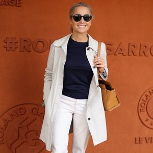 Anne-Sophie Lapix au village lors des Internationaux de France de Tennis de Roland Garros 2025, à Paris, France, le 6 juin 2025. © Jacovides-Moreau/Bestimage