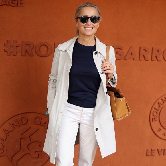 Anne-Sophie Lapix au village lors des Internationaux de France de Tennis de Roland Garros 2025, à Paris, France, le 6 juin 2025. © Jacovides-Moreau/Bestimage
