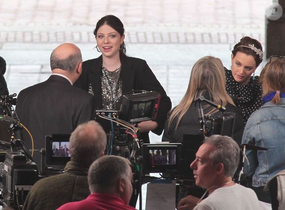 Michelle Trachtenberg sur le tournage de "Gossip Girl" à New York.

Photo : Fameflynet / Bestimage