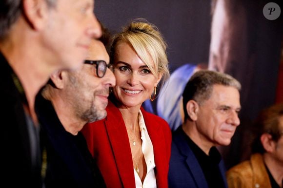 Pascal Duchêne, Laeticia Hallyday, Thierry Chassagne - Projection au Grand Rex à Paris des documentaires "Johnny USA" et "A nos promesses" à l'occasion de la Journée Spéciale Johnny, son rêve américain. Le 21 octobre 2020
© Jacovides-Moreau / Bestimage