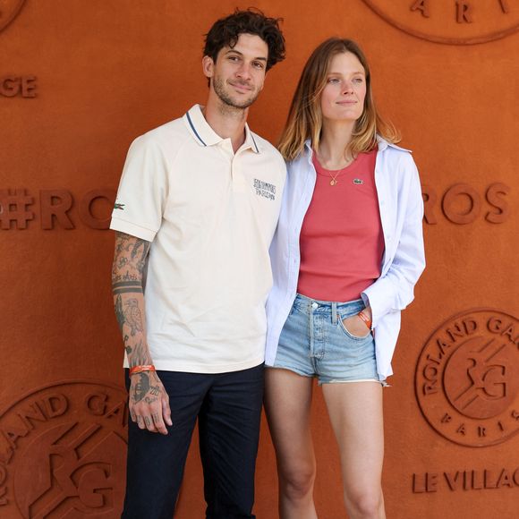 Constance Jablonski et son mari Matthias Dandois au village lors des Internationaux de France de tennis de Roland Garros 2024, à Paris, France, le 7 juin 2024. © Jacovides-Moreau/Bestimage