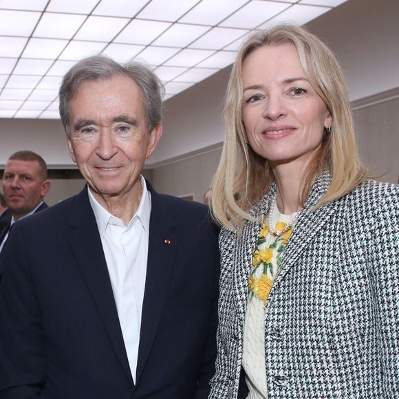 Bernard Arnault et Delphine Arnault (Présidente de Dior) - Défilé de mode Dior Homme, Collection Printemps / Été 2026, Front Row, dans le cadre de la Fashion Week de Paris, France, le 27 Juin 2025. © Olivier Borde / Bertrand Rindoff / Bestimage