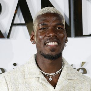 Paul Pogba, Maria Zulay Pogba Salaues arrivent à l'Hôtel Carlton Beach pour assister au Grand Diner-Dadju avant le 78ème Festival de Cannes annuel le 17 mai 2025 à Cannes, France. Photo by Marco Piovanotto/ABACAPRESS.COM