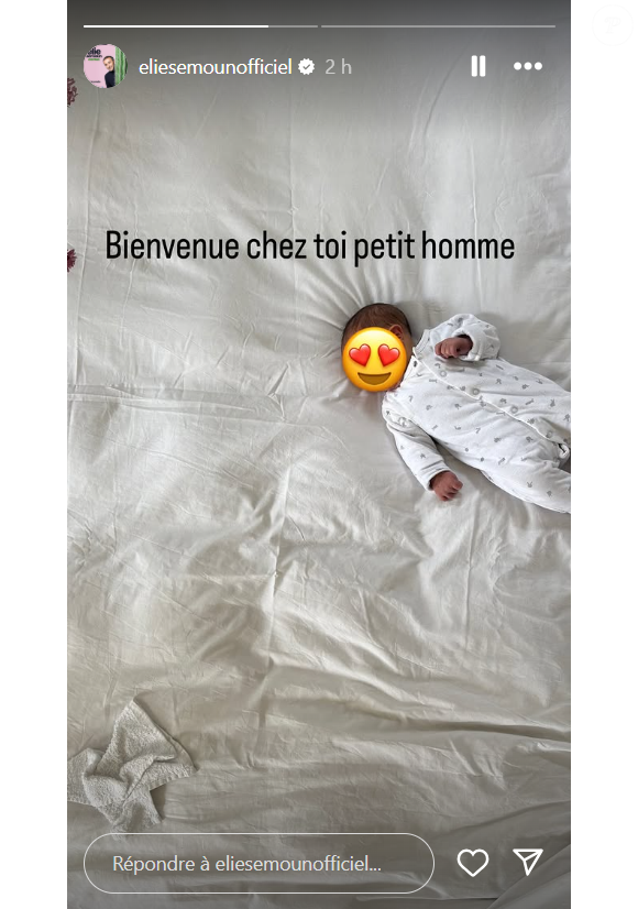 Elie Semoun publie une photo de son fils sur son compte Instagram. Crédit : @eliesemounofficiel