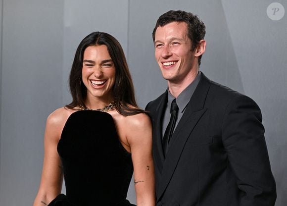 Dua Lipa et Callum Turner arrivant à la Vanity Fair Oscar Party, David Geffen Galleries, LACMA. Crédit : Doug Peters/EMPICS ... Soirée des Oscars Vanity Fair ... 16-03-2026 ... Los Angeles ... USA ... Le crédit photo doit se lire : Doug Peters/Doug Peters. Numéro de référence unique : 83904475 ...