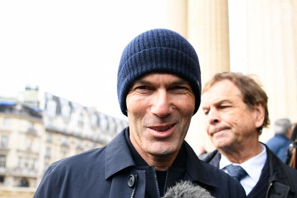 Zinedine ZIDANE de France ancien joueur de football de Bordeaux pendant les funérailles de Rolland Courbis le 14 janvier 2026 à Paris, France. Photo par Ewen Gavet/Icon Sport/ABACAPRESS.COM