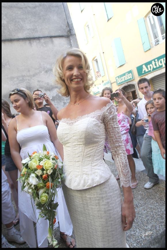 Alexandra Lamy le 25 juillet 2009 à Anduze. © JACOVIDES-MOREAU / BESTIMAGE