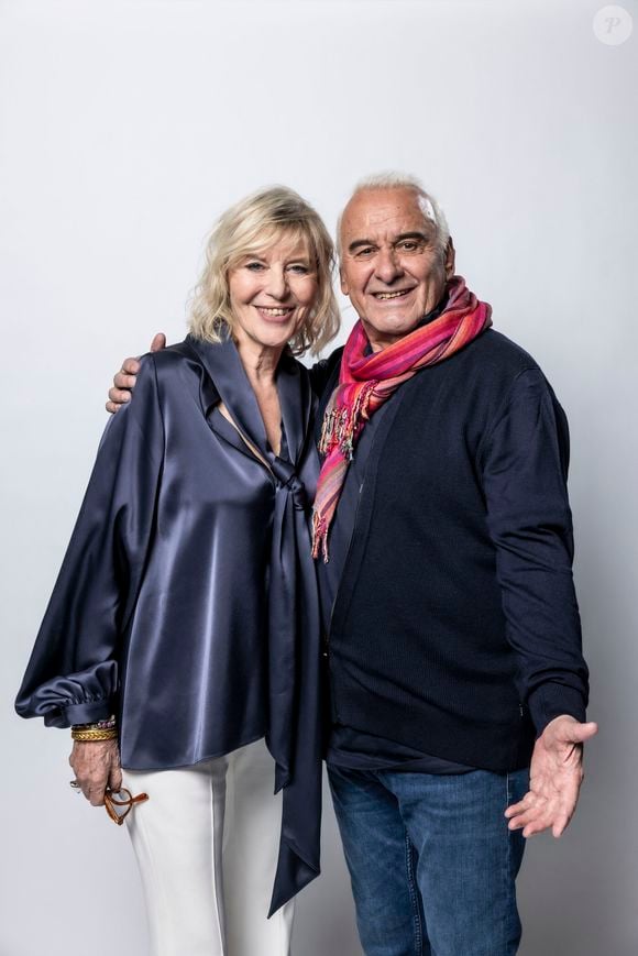 Exclusif - Chantal Ladesou, Michel Fugain - Enregistrement de l'émission "La chanson secrète", présentée par N.Aliagas et diffusée le 1er décembre sur TF1 © Guillaume Gaffiot-Cyril Moreau / Bestimage