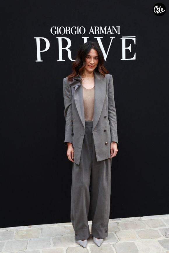 Carolina Cavalli au défilé Giorgio Armani Privé "Collection Haute Couture Automne/Hiver 2026-2027" lors de la Fashion Week de Paris, le 7 juillet 2026